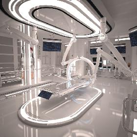 Sci Fi Laboratory Room